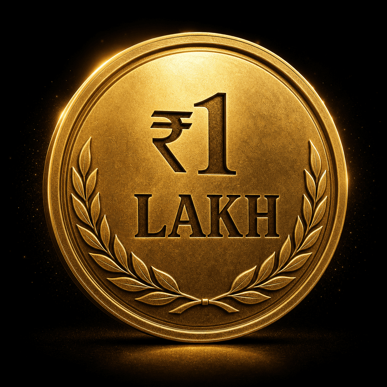 ₹1 Lakh Achievement Award ceremonial artwork
